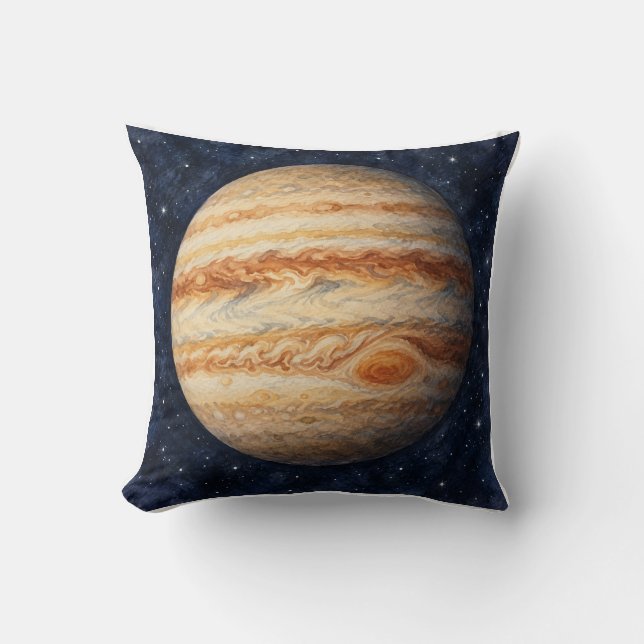 Akvarell Jupiter  Kudde (Framsida)