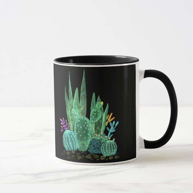 Akvarell, kaktus mugg (Höger)