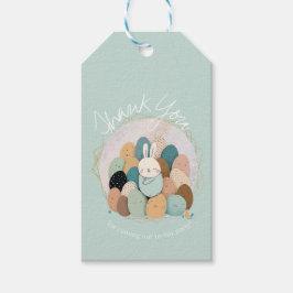 Akvarell Kanin Påsk Tack Baby Shower Boh Presentetikett