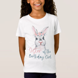Akvarell Kanin Syster till Födelsedagsflickan T Shirt