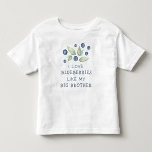 Akvarell kärlek blåbär t shirt