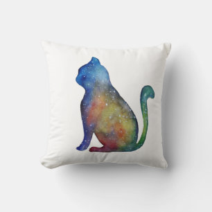 Akvarell Katt Kuddelfodral Kudde