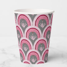 Akvarell Klassisk Rosa Handritad