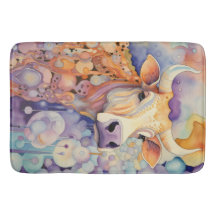 Akvarell Ko Lugn Mjuk