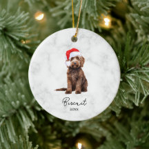 Akvarell Kokolad Brun Goldendoodle