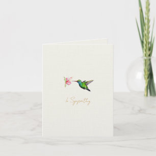 Akvarell Kolibri Sympatibevis kort