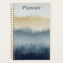 Akvarell Konst Planerare | 5,5x8,5 | Blå