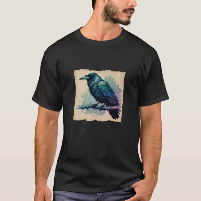 Akvarell Korp Djärv & Mystisk T Shirt (Framsida)
