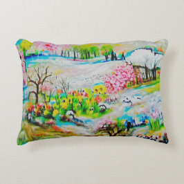 Akvarell Landskap 2 Prydnadskudde