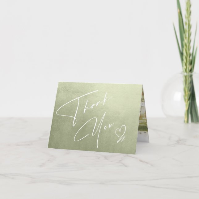 Akvarell Landskap Tack Sagegrön ID786 Kort (Framsida)