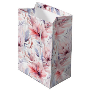 Akvarell Lavendel Rosa Blommig Elegant Återanvändb