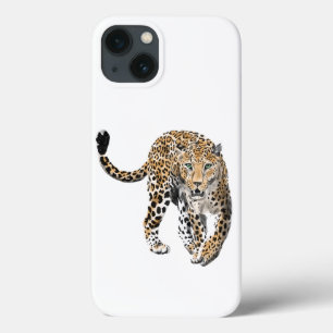 akvarell leopard djungel katt målad djur grön