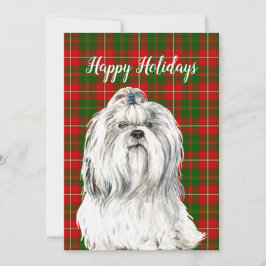 Akvarell Lhasa Apso Hund Anpassad  Julkort