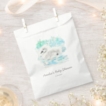 Akvarell Liten Svan Bebis Shower