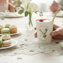 Akvarell Little Sprout stork Baby Shower