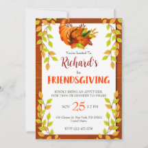 Akvarell Lövverk Thanksgiving Högtidlig Middag