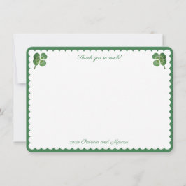 Akvarell Lucky In Love St Patricks Bröllopsdusch Tack Kort