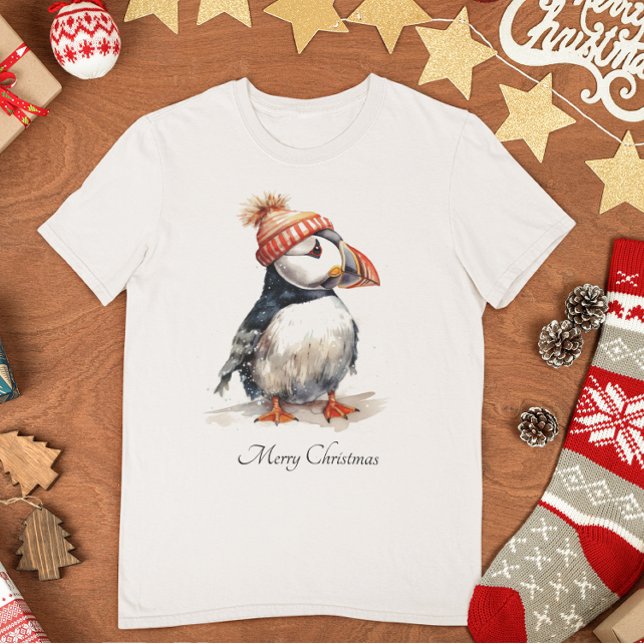 Akvarell Lunne Jul Kläder Kust T Shirt (Skapare uppladdad)