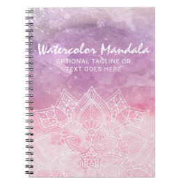 Akvarell Mandala Holistisk Healing & Andlighet Anteckningsbok