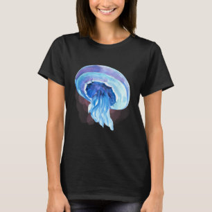 Akvarell Maneter Djuphavsdjur och Rift T Shirt
