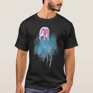 Akvarell Maneter Djuphavsvarelser och Rift T Shirt