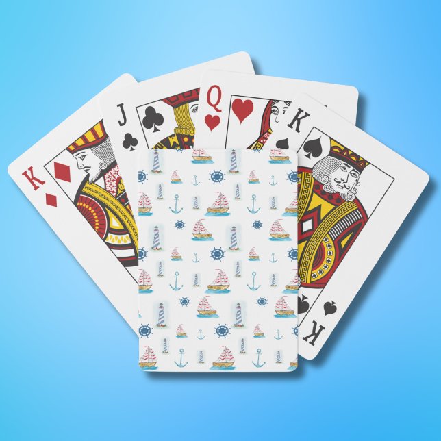 Akvarell Marin Tema Casinokort (Skapare uppladdad)