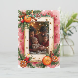 Akvarell Med eget foto Twinkle & Toasts-kort Inbjudningar