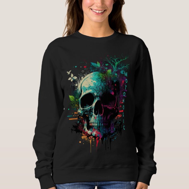 Akvarell Motoholic T Shirt (Framsida)