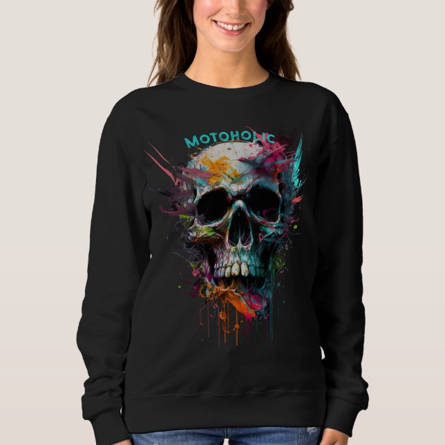 Akvarell Motoholic T Shirt (Framsida)