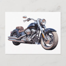Akvarell motorcykel vykort