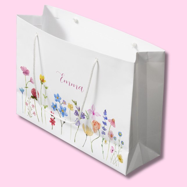 Akvarell Namn Vildblomma Minimalistisk Boho (Skapare uppladdad)