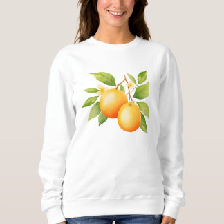 Akvarell Orange Blomma T Shirt