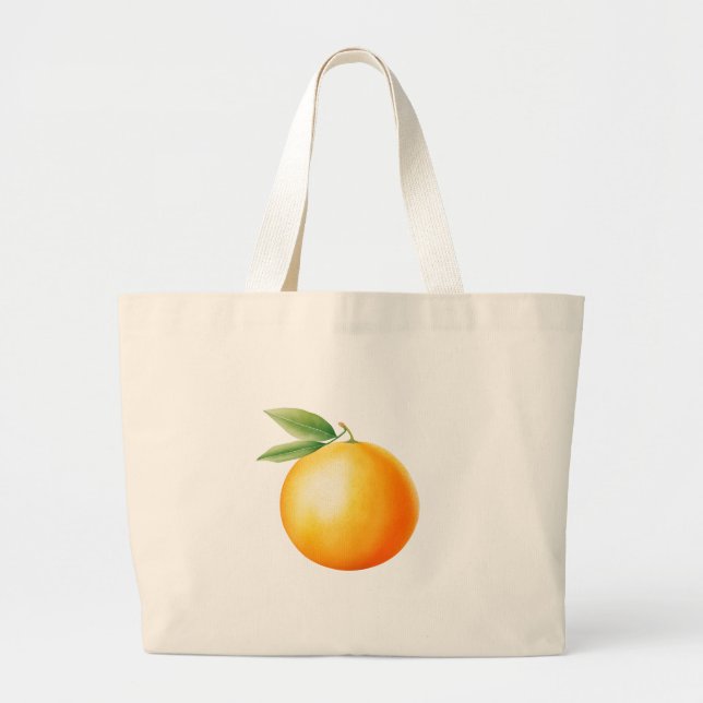 Akvarell Orange Jumbo Tygkasse (Framsidan)