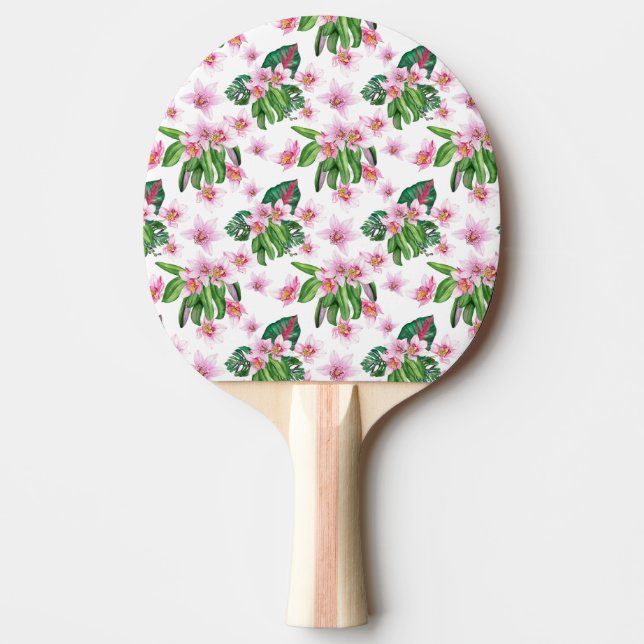 Akvarell Orkidéer Design 30   Pingisracket (Framsidan)
