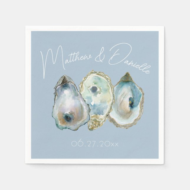 Akvarell Oyster  Pappersservett (Framsidan)