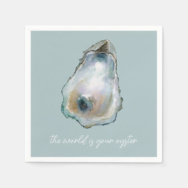 Akvarell Oyster Pappersservett (Framsidan)