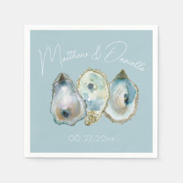 Akvarell Oyster  Pappersservett