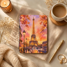 Akvarell Paris Resa Anpassat Namn