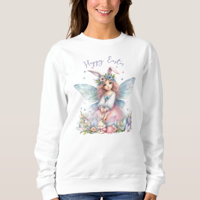 Akvarell Påsk Vår Älva T Shirt (Framsida)