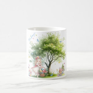 Akvarell Påsk Vår Fe Kaffemugg