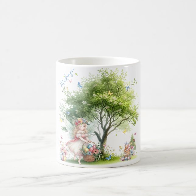Akvarell Påsk Vår Fe Kaffemugg (Center)