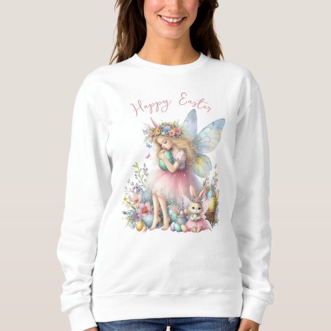 Akvarell Påsk Vår Fe T Shirt (Framsida)