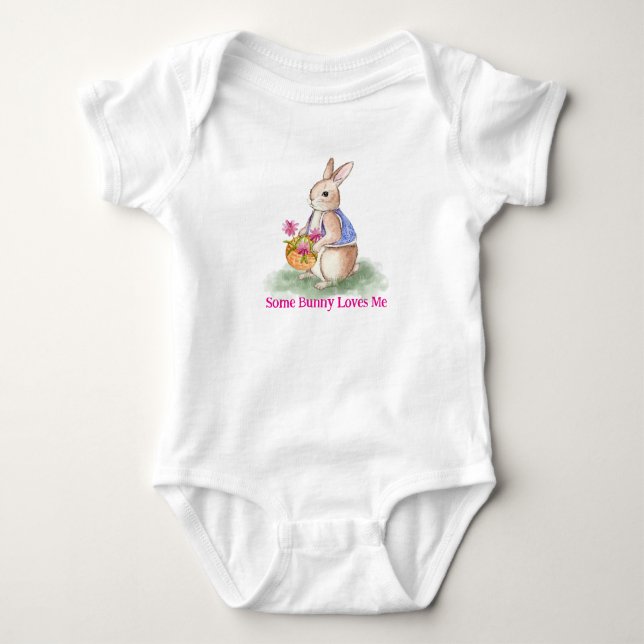 Akvarell Påskharen T Shirt (Framsida)