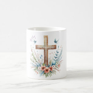 Akvarell Påskkors Personligt Kaffemugg