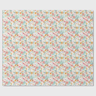 Akvarell Pastell Blommig Presentpapper