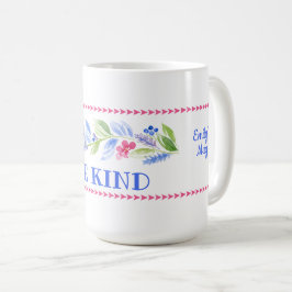 Akvarell Pastell Blommig VARA SNÄLL Kaffemugg