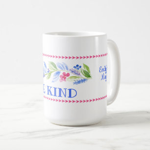 Akvarell Pastell Blommig VARA SNÄLL Kaffemugg