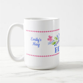 Akvarell Pastell Blommig VARA SNÄLL Kaffemugg