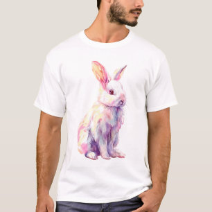 Akvarell Pastell Prism Kanin Kanin Män T Shirt