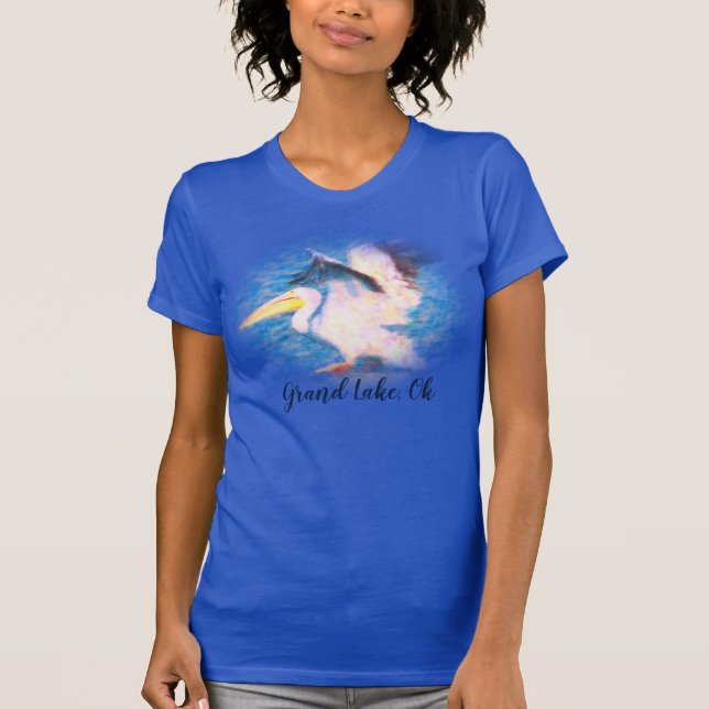 akvarell pelikan 19 t shirt (Framsida)